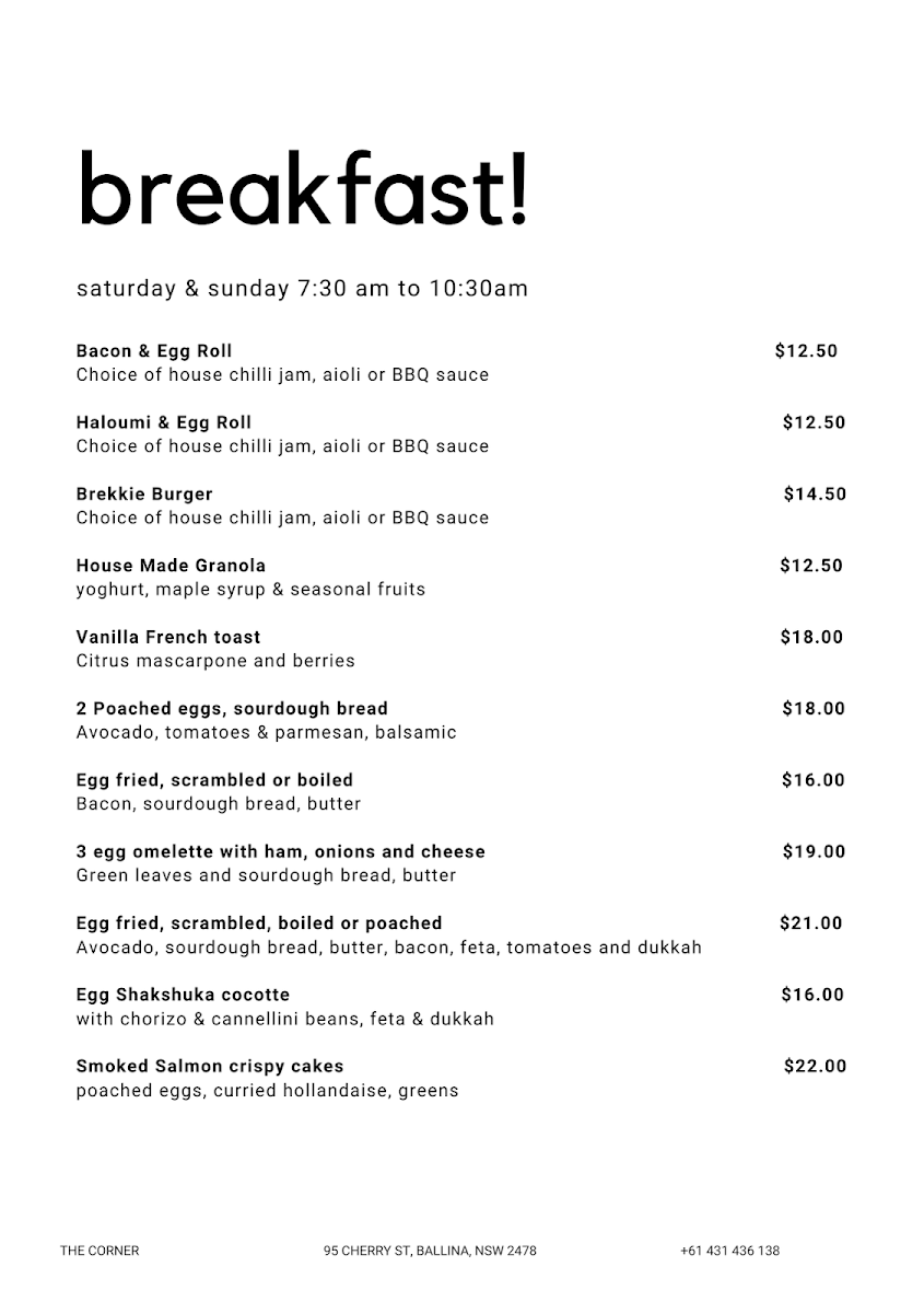 Inside The Corner Cafe